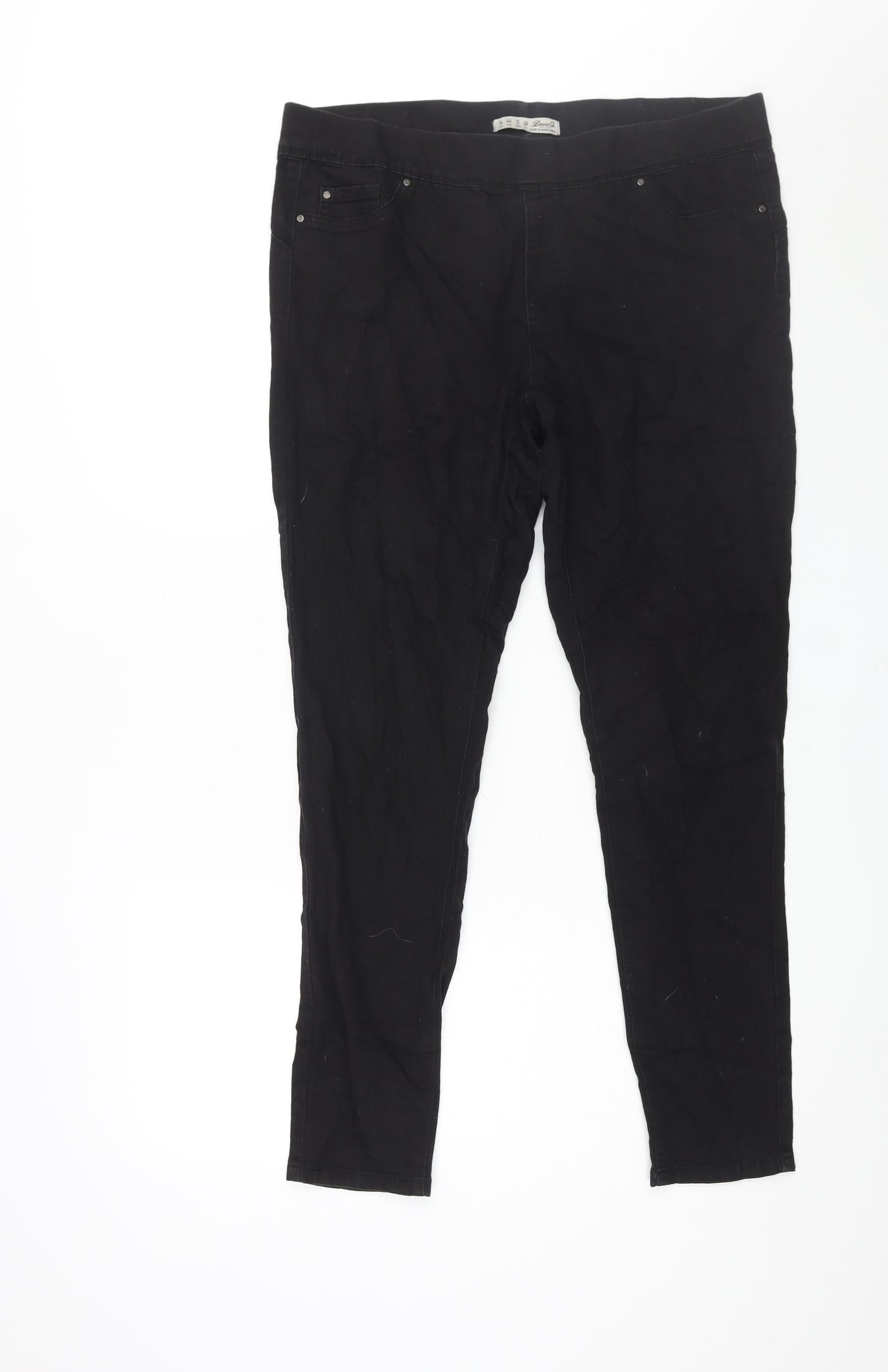 Denim & Co. Womens Black Cotton Jegging Jeans Size 16 L30 in Regular