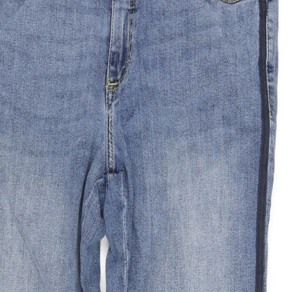 b.young Womens Blue Cotton Skinny Jeans Size 34 in L28 in Regular Zip - Taped Sides