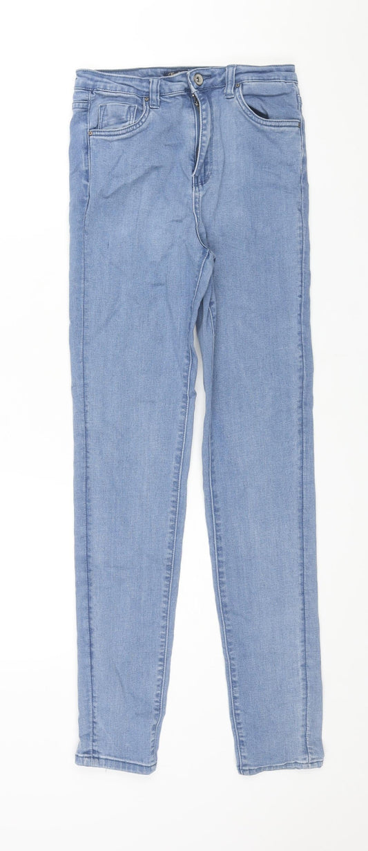 Womens UK Size 8 Toxik3 Regular Fit Skinny Blue Jeans