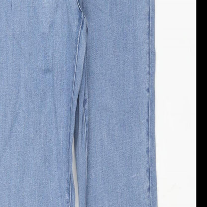 Womens UK Size 8 Toxik3 Regular Fit Skinny Blue Jeans
