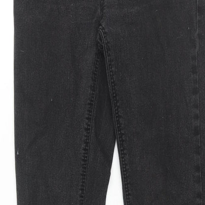 Denim & Co. Womens Black Cotton Skinny Jeans Size 10 L31 in Regular Zip