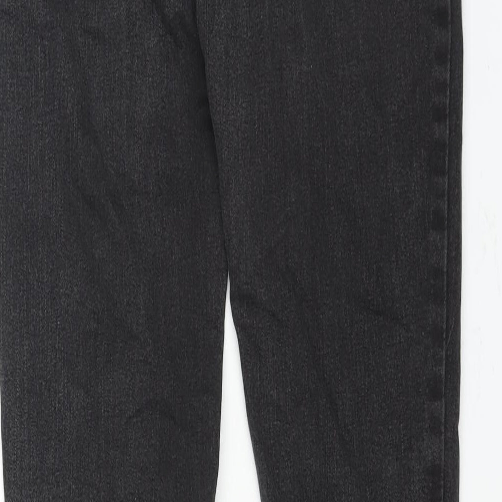 Denim & Co. Womens Black Cotton Skinny Jeans Size 10 L31 in Regular Zip