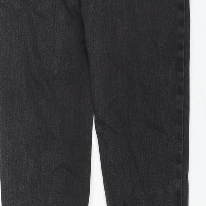 Denim & Co. Womens Black Cotton Skinny Jeans Size 10 L31 in Regular Zip