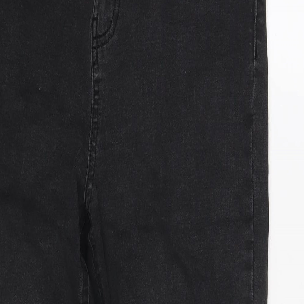 Denim & Co. Womens Black Cotton Skinny Jeans Size 16 L27 in Regular Zip