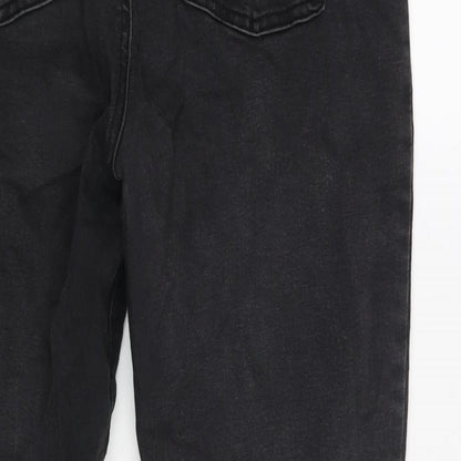 Denim & Co. Womens Black Cotton Skinny Jeans Size 16 L27 in Regular Zip