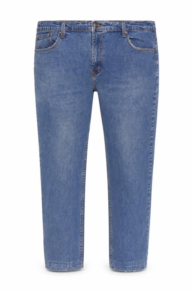 Mens UK Size 42 in Cotton Traders Regular Fit Tapered Blue Jeans