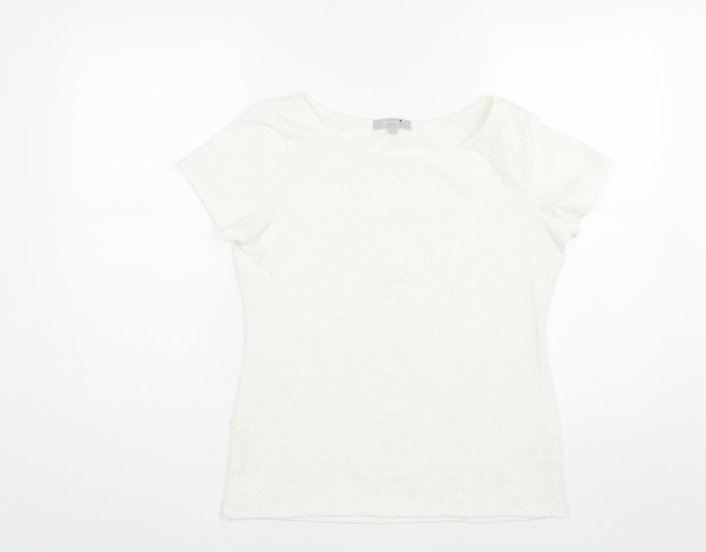 Womens UK Size 12 Per Una White Basic Blouse