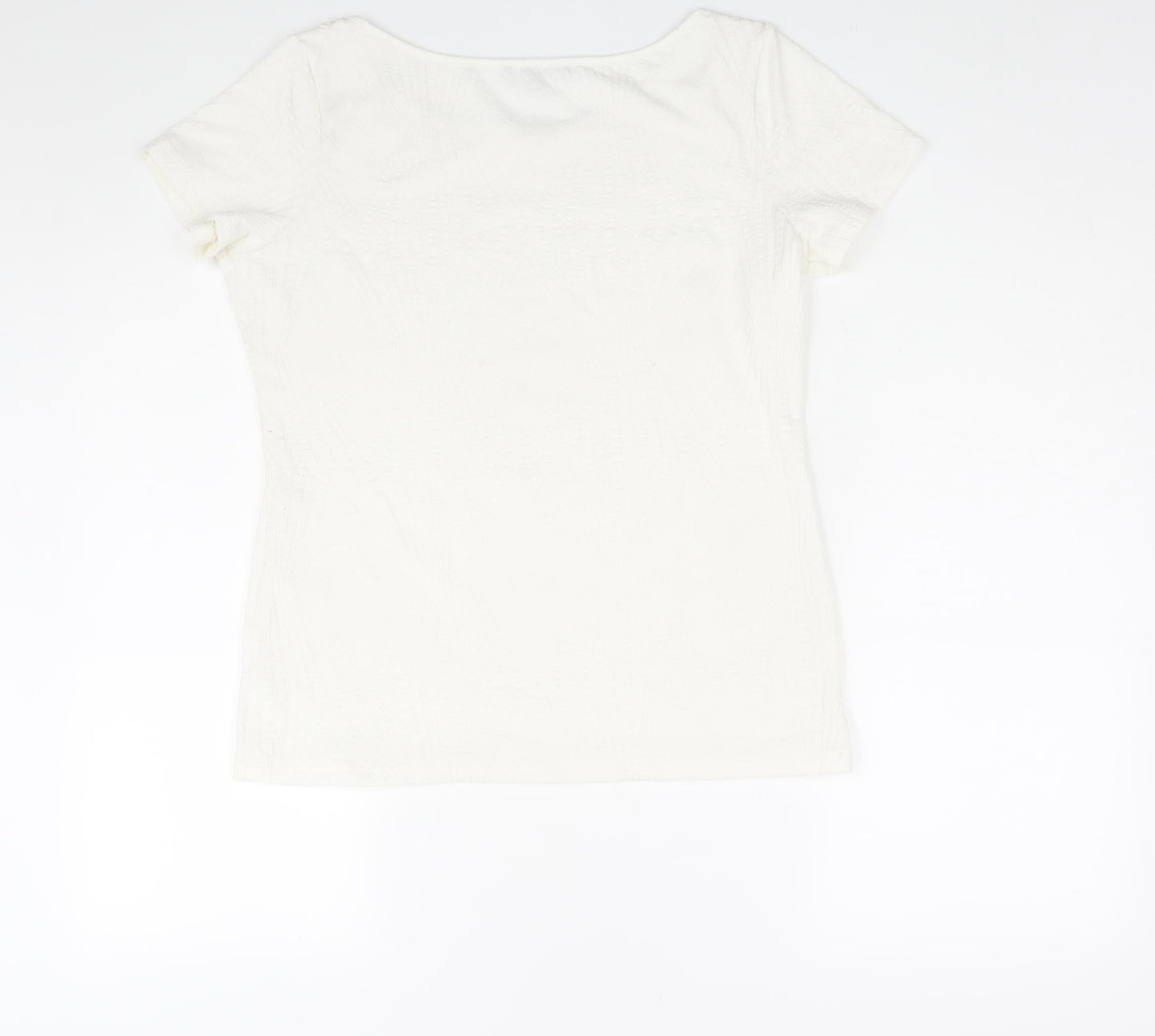 Womens UK Size 12 Per Una White Basic Blouse