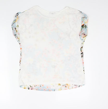 Womens UK Size 12 Warehouse Multicoloured Basic Blouse