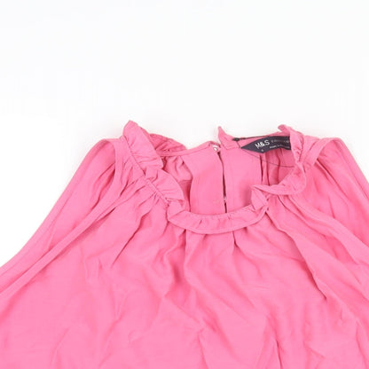 Womens UK Size 16 Marks and Spencer Pink Camisole Blouse
