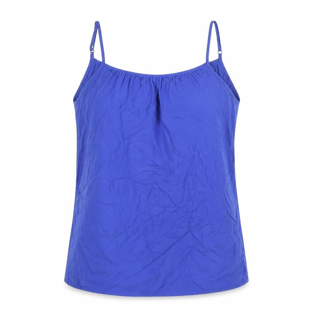 Womens UK Size 14 Marks and Spencer Blue Basic Blouse