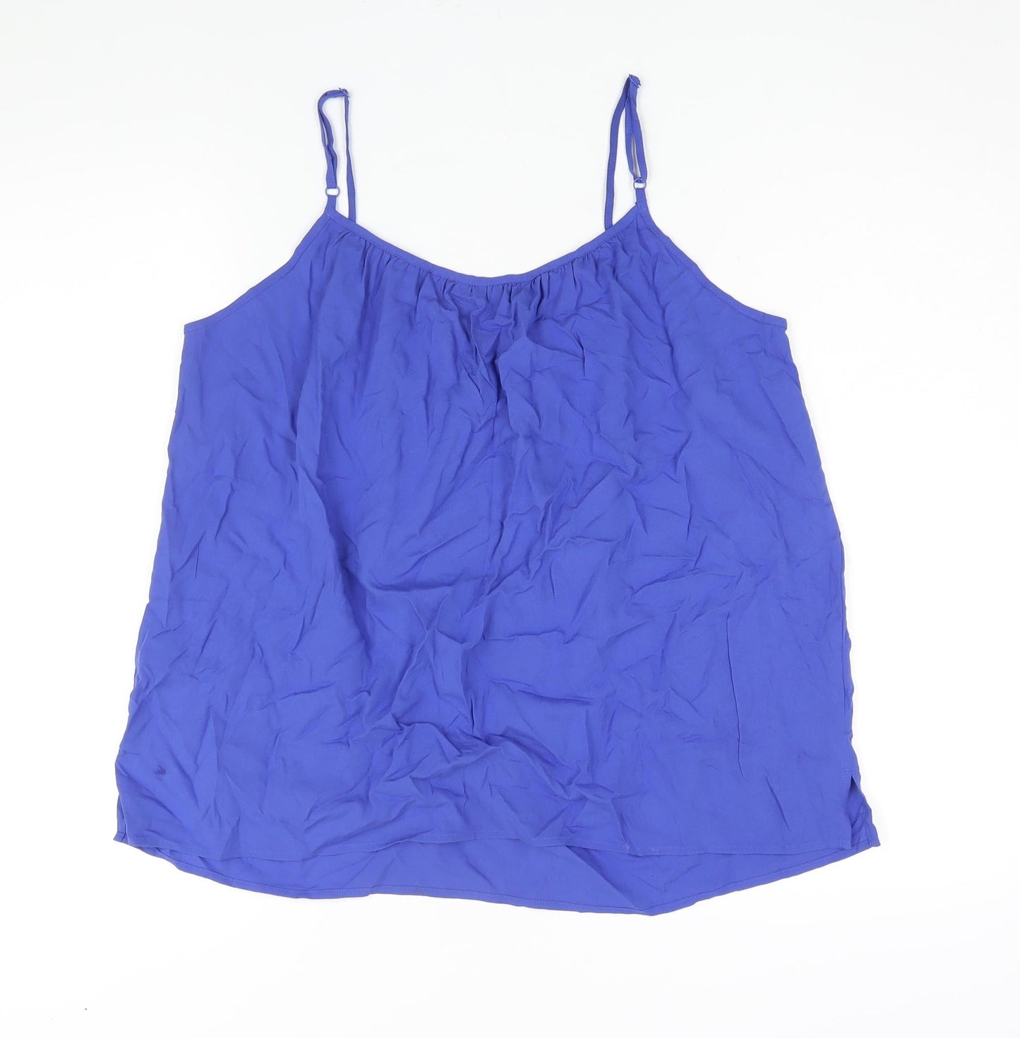 Womens UK Size 14 Marks and Spencer Blue Basic Blouse