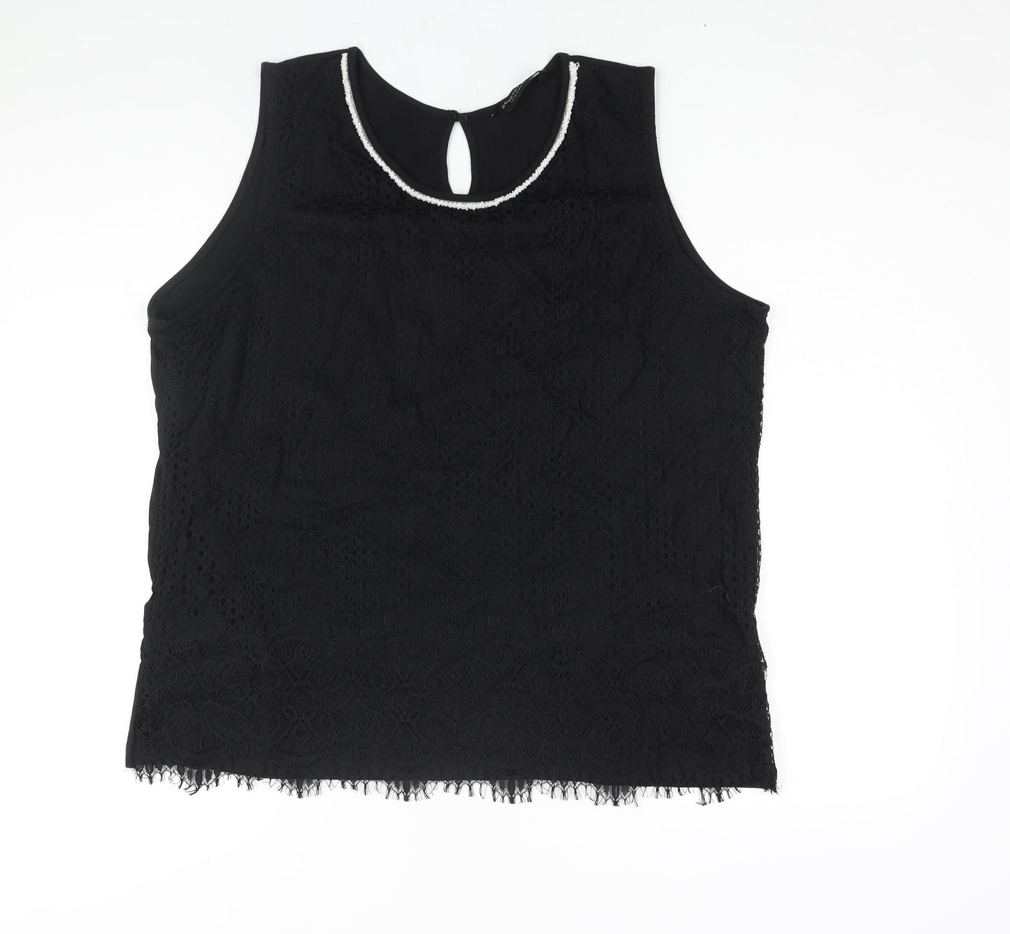 Womens UK Size 20 Dorothy Perkins Black Camisole Blouse
