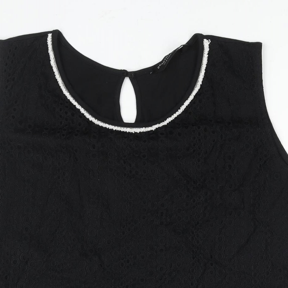 Womens UK Size 20 Dorothy Perkins Black Camisole Blouse