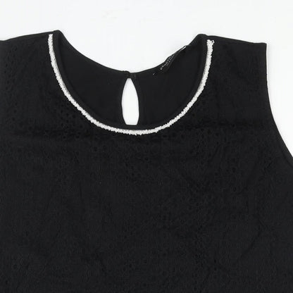 Womens UK Size 20 Dorothy Perkins Black Camisole Blouse