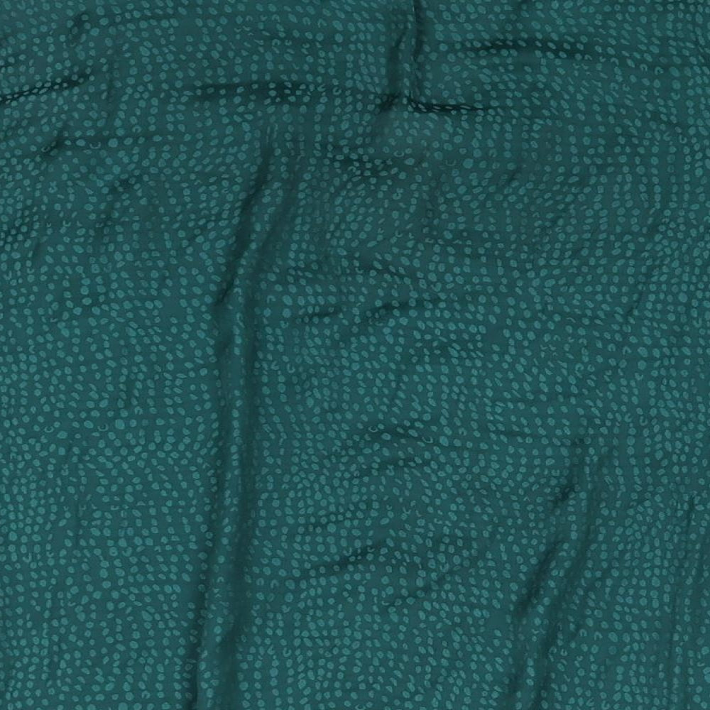 Womens UK Size L Sfera Green Basic Blouse