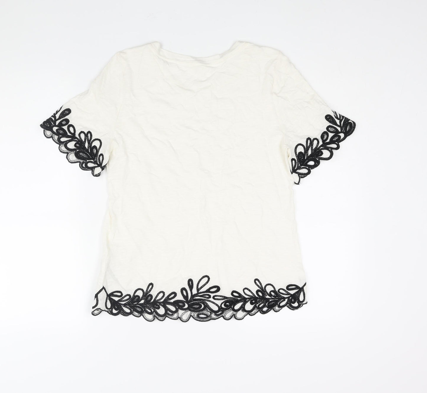 Womens UK Size 8 Per Una Ivory Basic Blouse
