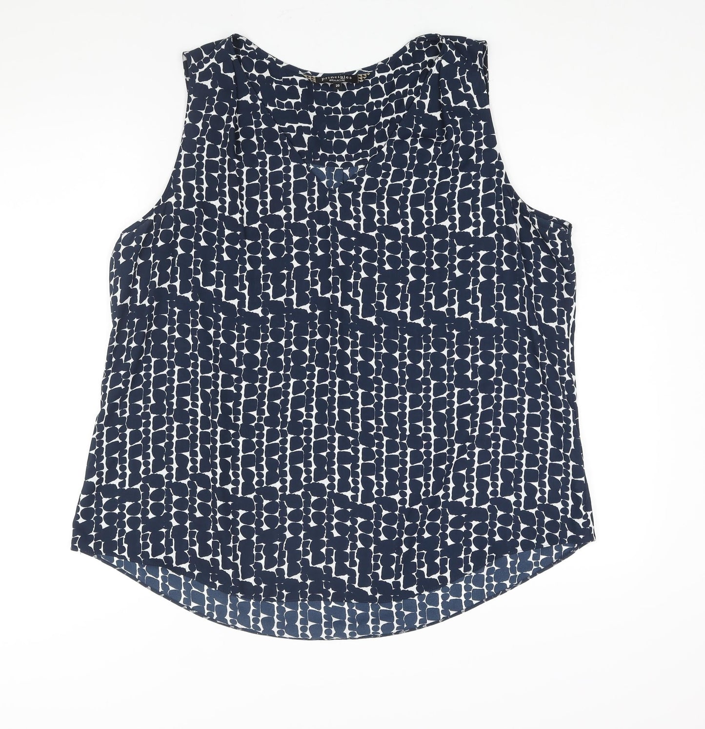 Womens UK Size 20 Principles Blue Camisole Blouse