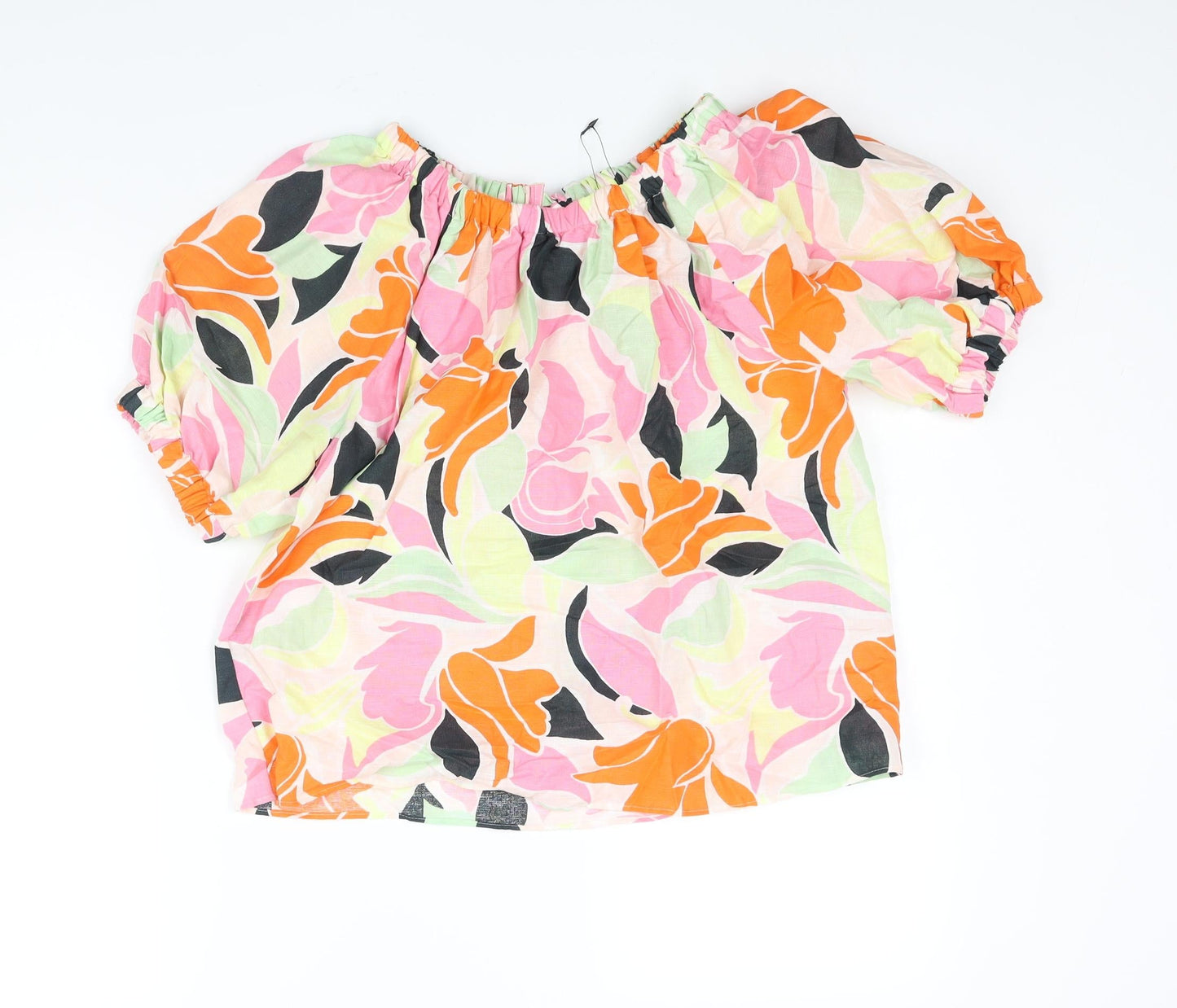 Womens UK Size 8 Marks and Spencer Multicoloured Basic Blouse