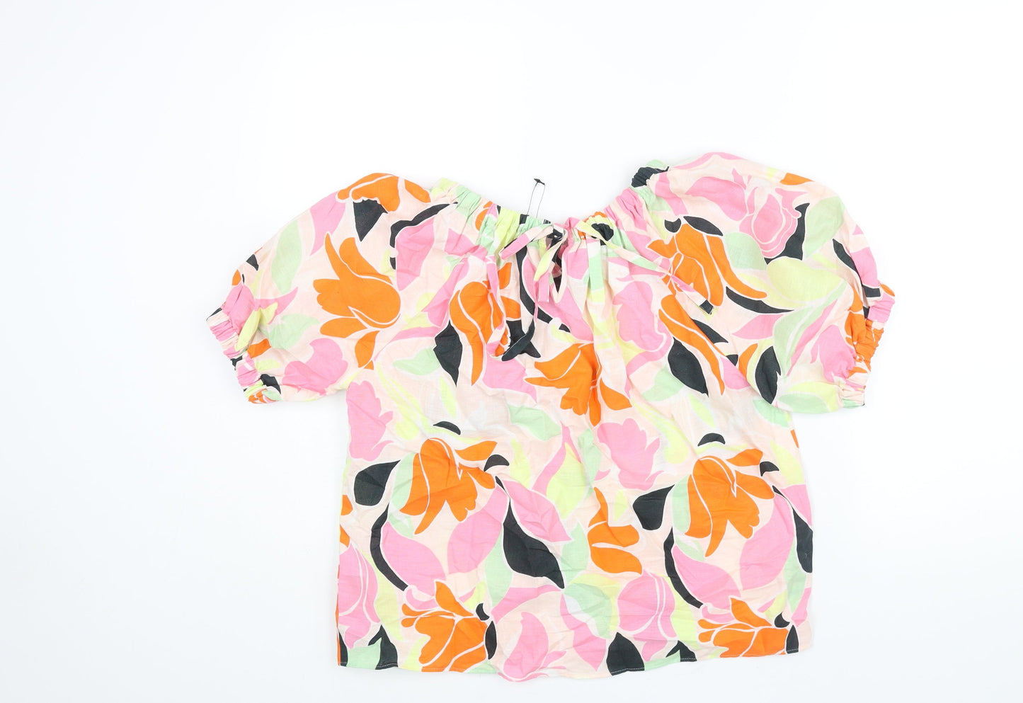 Womens UK Size 8 Marks and Spencer Multicoloured Basic Blouse