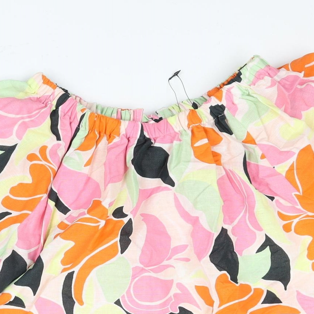 Womens UK Size 8 Marks and Spencer Multicoloured Basic Blouse