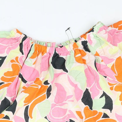 Womens UK Size 8 Marks and Spencer Multicoloured Basic Blouse
