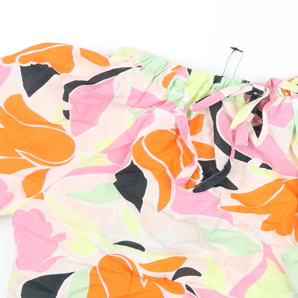 Womens UK Size 8 Marks and Spencer Multicoloured Basic Blouse