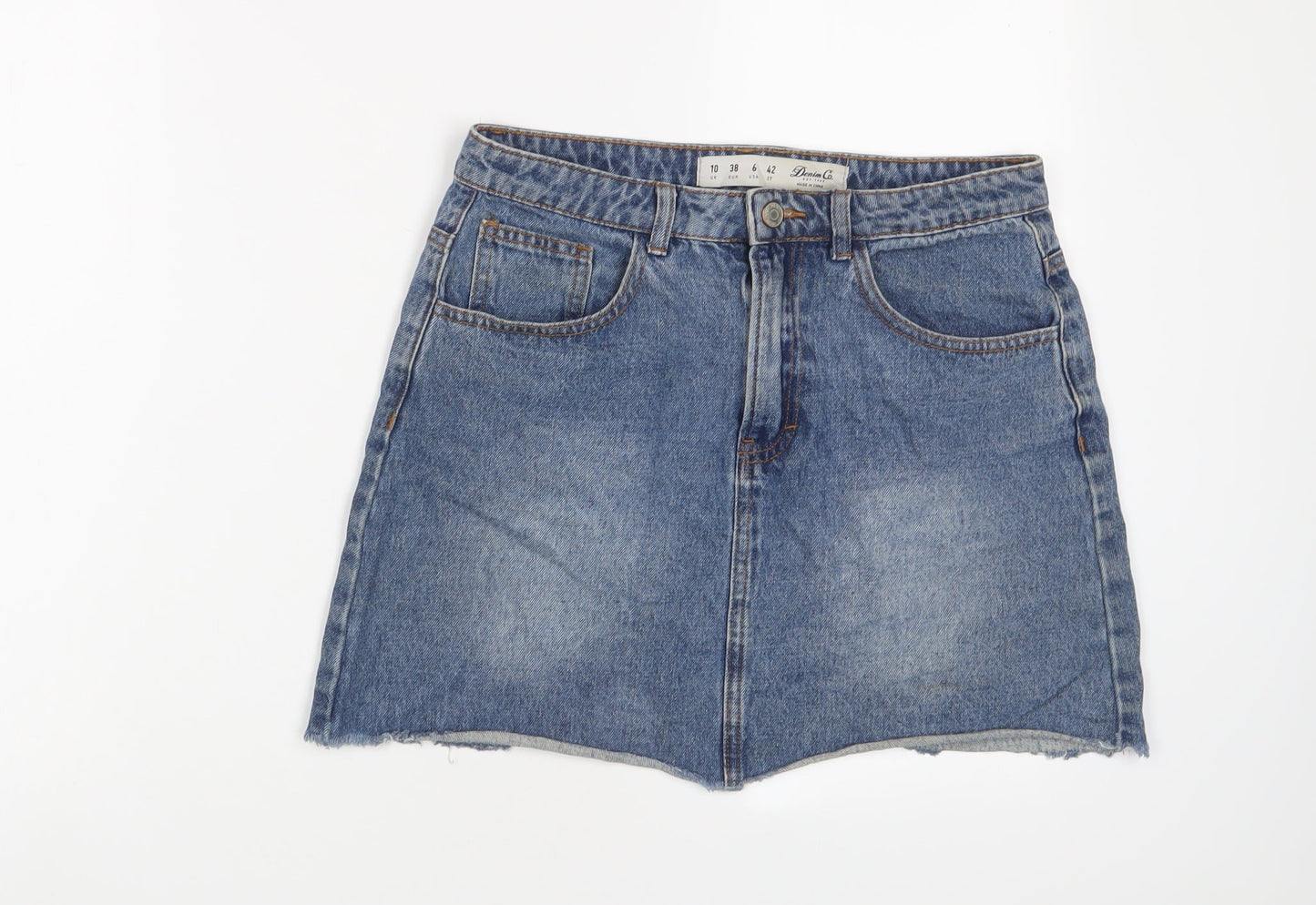 Womens UK Size 10 Denim & Co. A-Line Denim Skirt