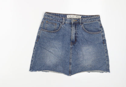 Womens UK Size 10 Denim & Co. A-Line Denim Skirt