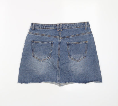 Womens UK Size 10 Denim & Co. A-Line Denim Skirt
