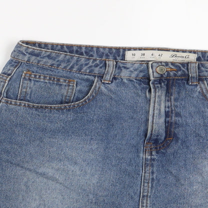 Womens UK Size 10 Denim & Co. A-Line Denim Skirt