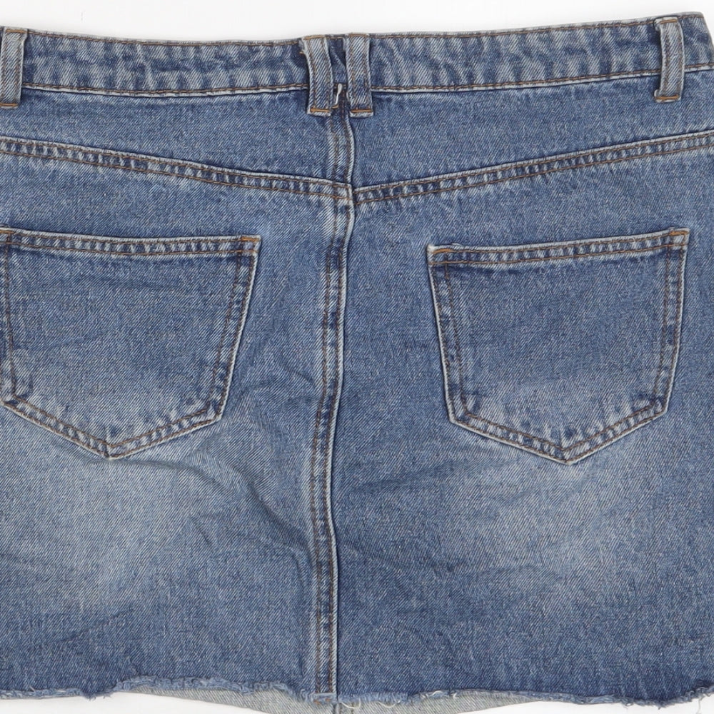 Womens UK Size 10 Denim & Co. A-Line Denim Skirt