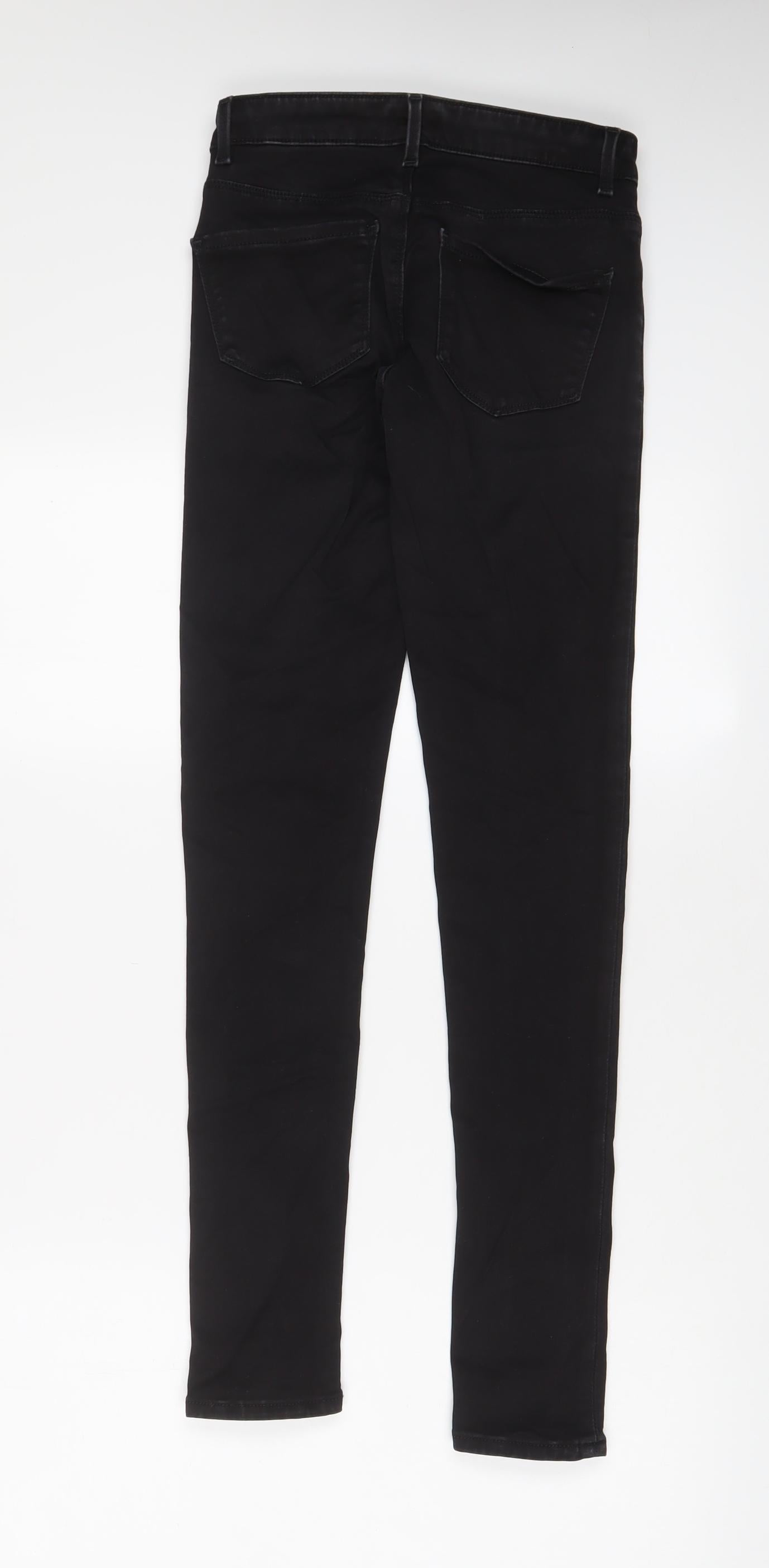 Womens UK Size 8 Warehouse Regular Fit Skinny Black Jeans
