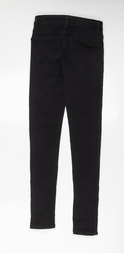 Womens UK Size 8 Warehouse Regular Fit Skinny Black Jeans