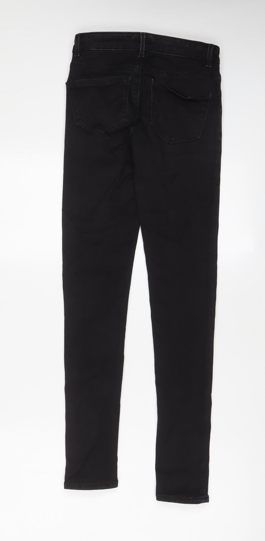 Womens UK Size 8 Warehouse Regular Fit Skinny Black Jeans