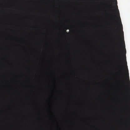 H&M Mens Black Cotton Bootcut Jeans Size 28 in Regular Zip