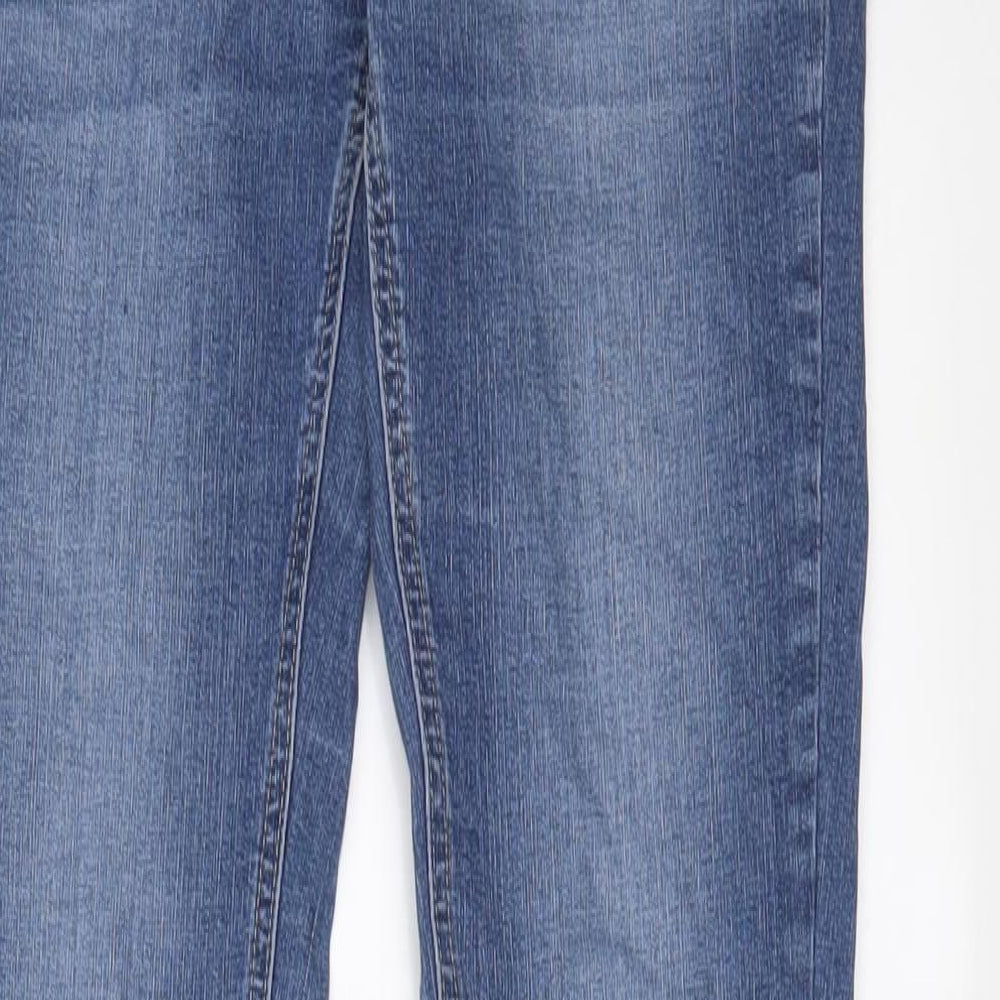 Essential Jeans Womens Blue Cotton Tapered Jeans Size 28 in L31 in Regular Zip