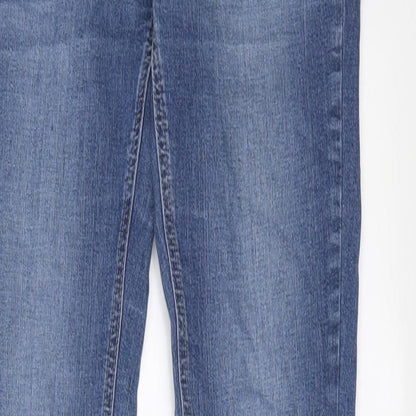 Essential Jeans Womens Blue Cotton Tapered Jeans Size 28 in L31 in Regular Zip