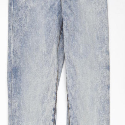 Denim & Co. Womens Blue Cotton Skinny Jeans Size 8 L30 in Regular Zip