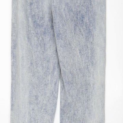 Denim & Co. Womens Blue Cotton Skinny Jeans Size 8 L30 in Regular Zip