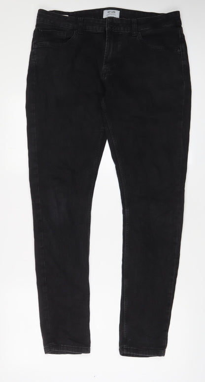 Mens UK Size 34 in ONLY & SONS Regular Fit Skinny Grey Jeans