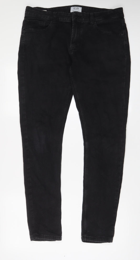 Mens UK Size 34 in ONLY & SONS Regular Fit Skinny Grey Jeans