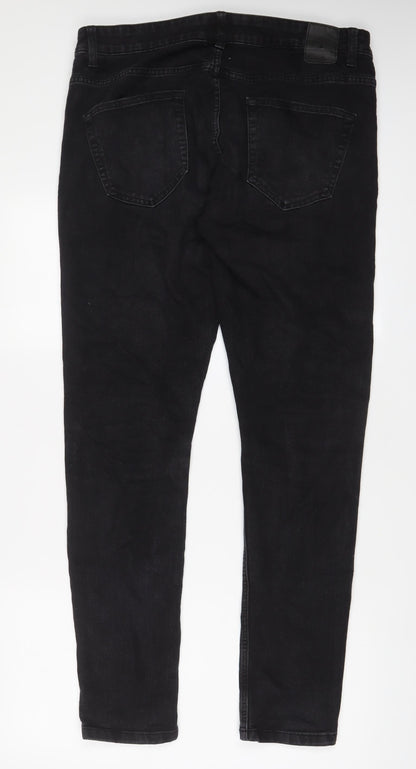 Mens UK Size 34 in ONLY & SONS Regular Fit Skinny Grey Jeans