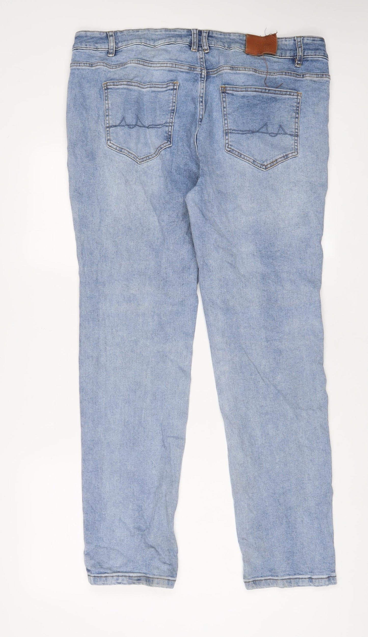 Mens UK Size 26 in University Club Regular Fit Tapered Blue Jeans