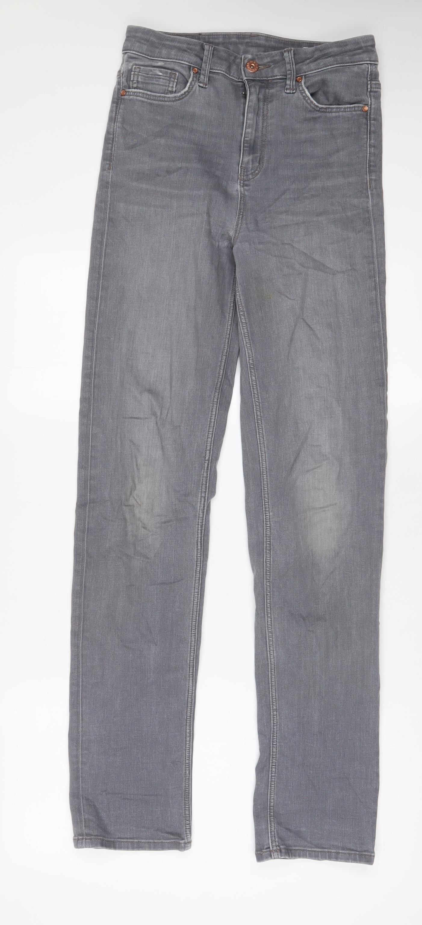 Womens UK Size 8 Marks and Spencer Regular Fit Skinny Grey Jeans