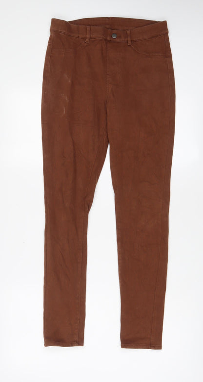 Uniqlo Womens Brown Cotton Jegging Jeans Size 28 in L29 in Regular