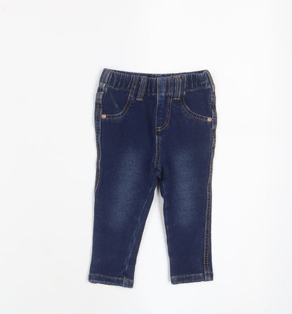 Denim & Co. Baby Black Cotton Capri Jeans Size 6-9 Months Pullover