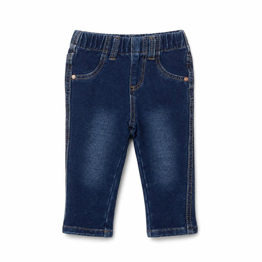 Denim & Co. Baby Black Cotton Capri Jeans Size 6-9 Months Pullover