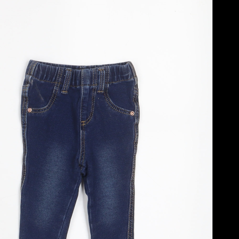 Denim & Co. Baby Black Cotton Capri Jeans Size 6-9 Months Pullover