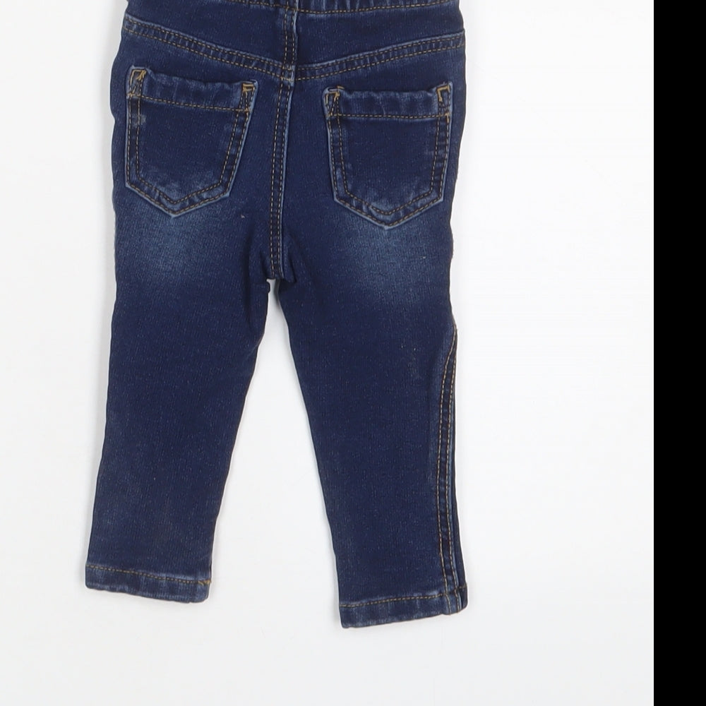 Denim & Co. Baby Black Cotton Capri Jeans Size 6-9 Months Pullover